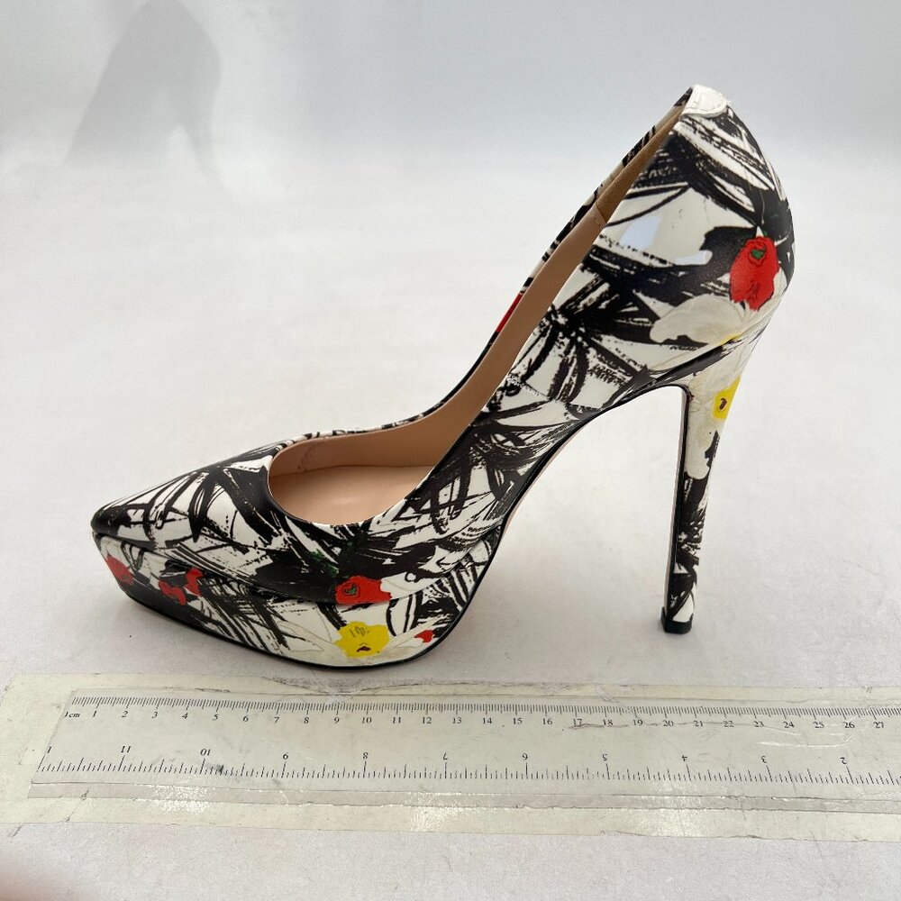 Wo Wagas Multicolor Classic Pump Platform High Heels Pointy Toe Slip On Shoe - Picture 2 of 8